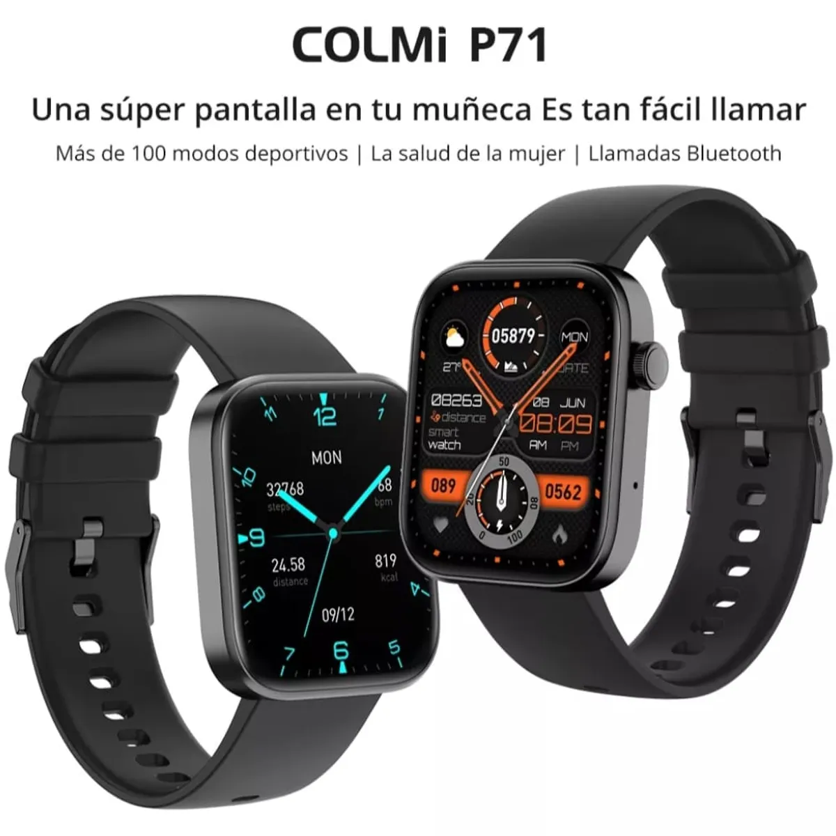 COLMI - Reloj Inteligente P71 Con Bluetooth llamada de Unisex