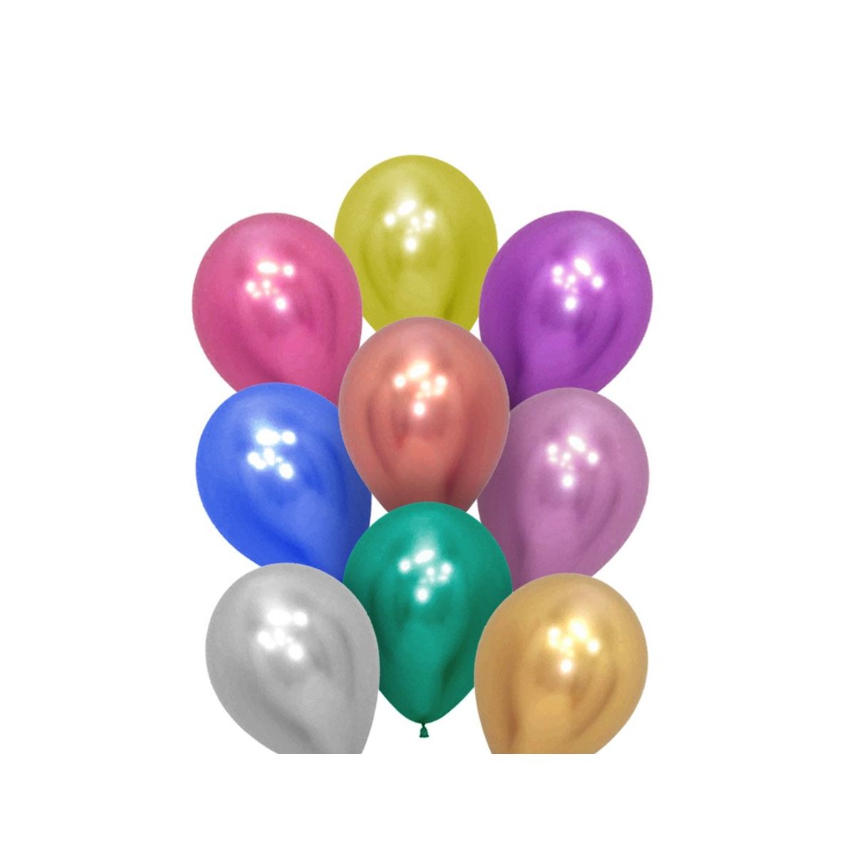 GENERICO - GLOBO 12 CHROME MIX X25 UNI