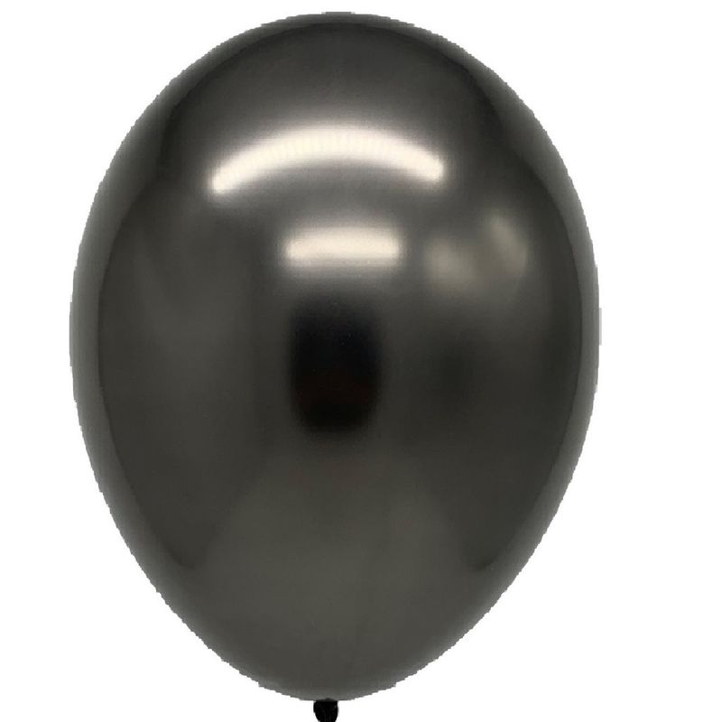 GENERICO - GLOBO 12 CHROME NEGRO X 12 UNI