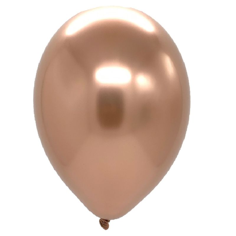 GENERICO - GLOBO 12 CHROME ROSE GOLD X 12UNI