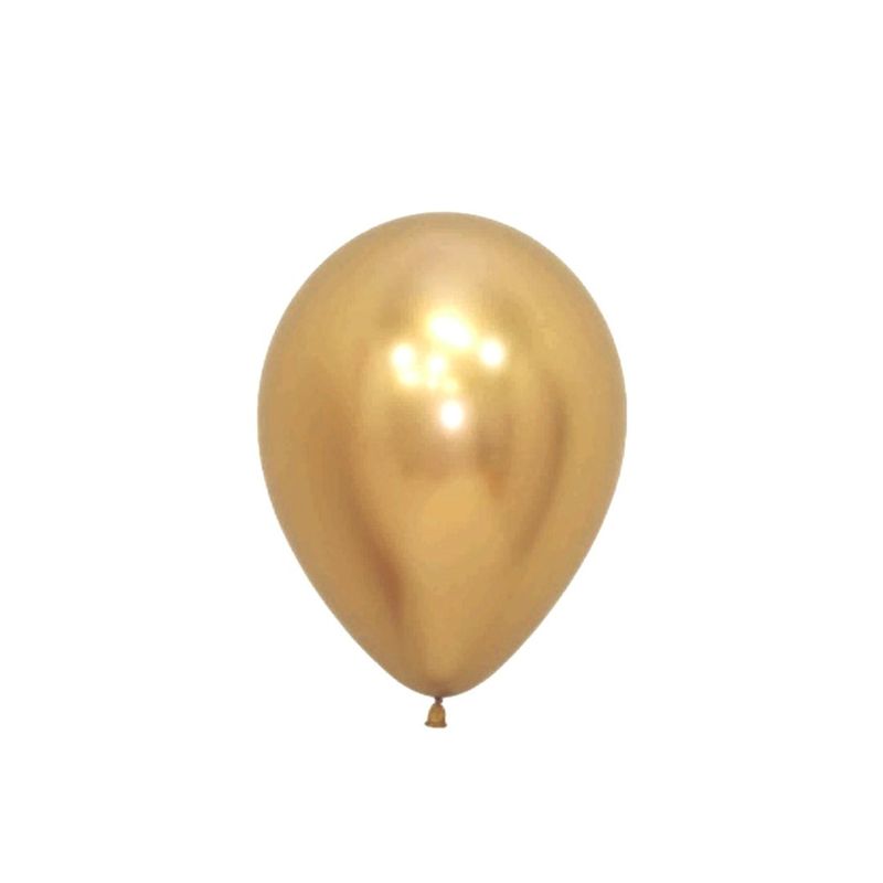 GENERICO - GLOBO 5 CHROME DORADO X25 UNID
