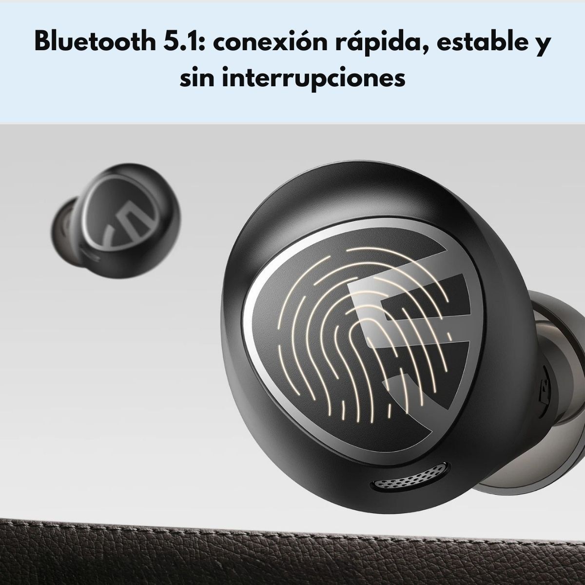 SOUNDPEATS - Audífonos Bluetooth SoundPEATS Free2 Classic IPX5 Tactil Negro