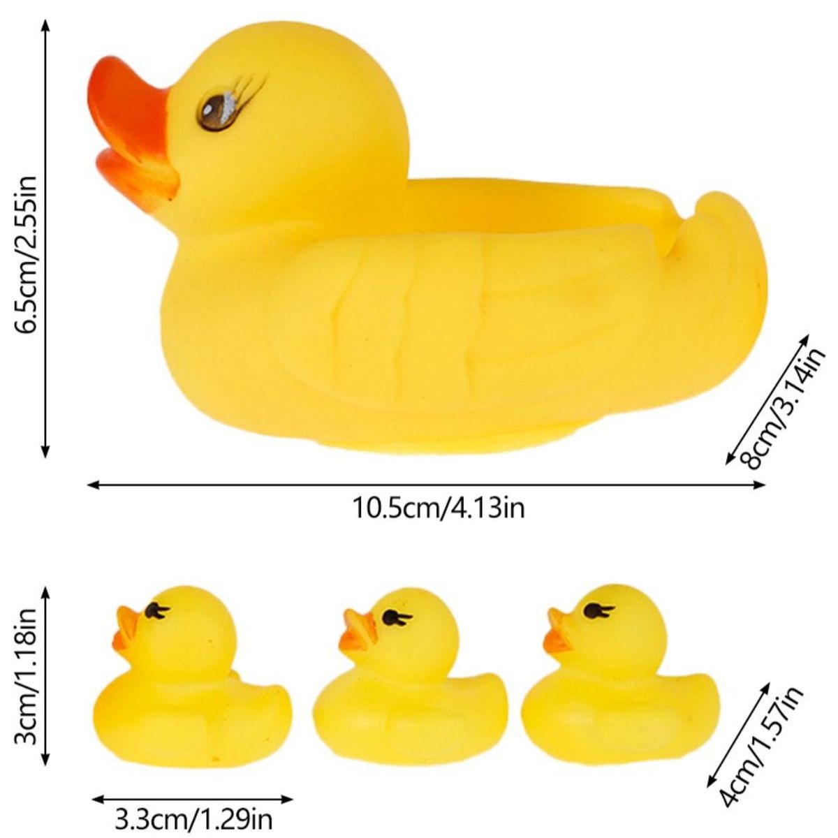 GENERICO - Set Patitos De Hule Para El Baño Niños 4 Unidades
