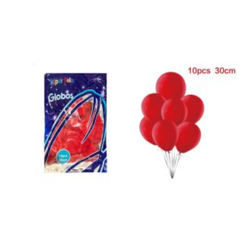 GENERICO - GLOBOS LATEX 30 CM 10 PCS