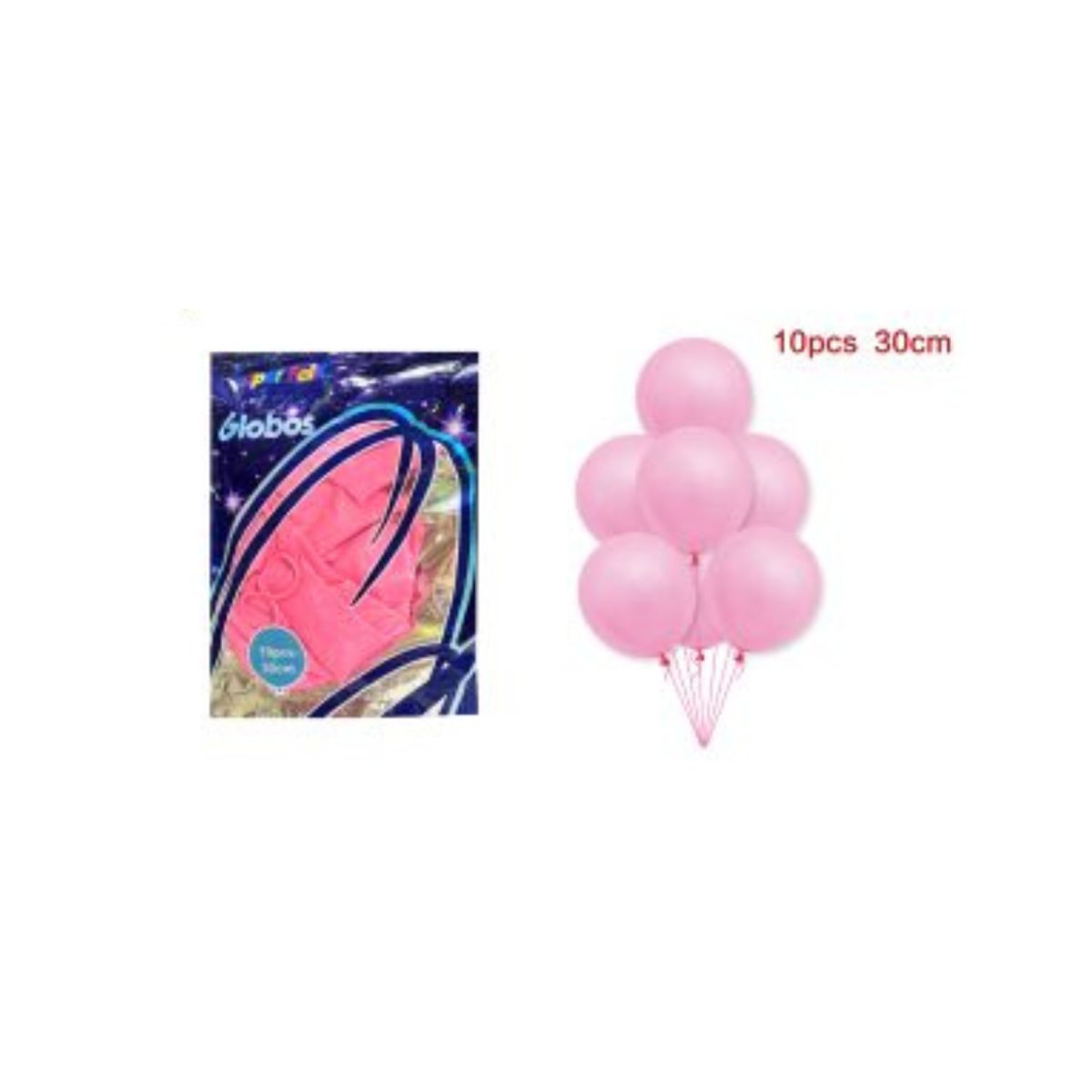 GENERICO - GLOBOS LATEX 30 CM 10 PCS