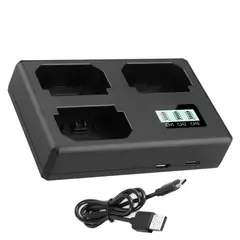 AZULAMAR - Triple Usb Cargador P Sony Np-fz100 Batería Fx30 FX3 A7IV A9 A1