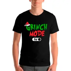 GENERICO - Polera Navidad Grinch Mode On Pascuas Unisex