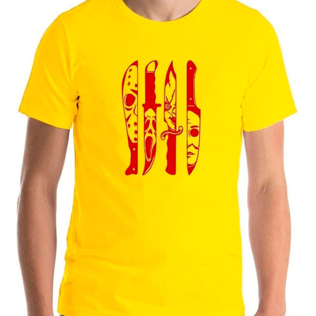 GENERICO - Polera Cuchillos Terror  Halloween Legends Horror Blood