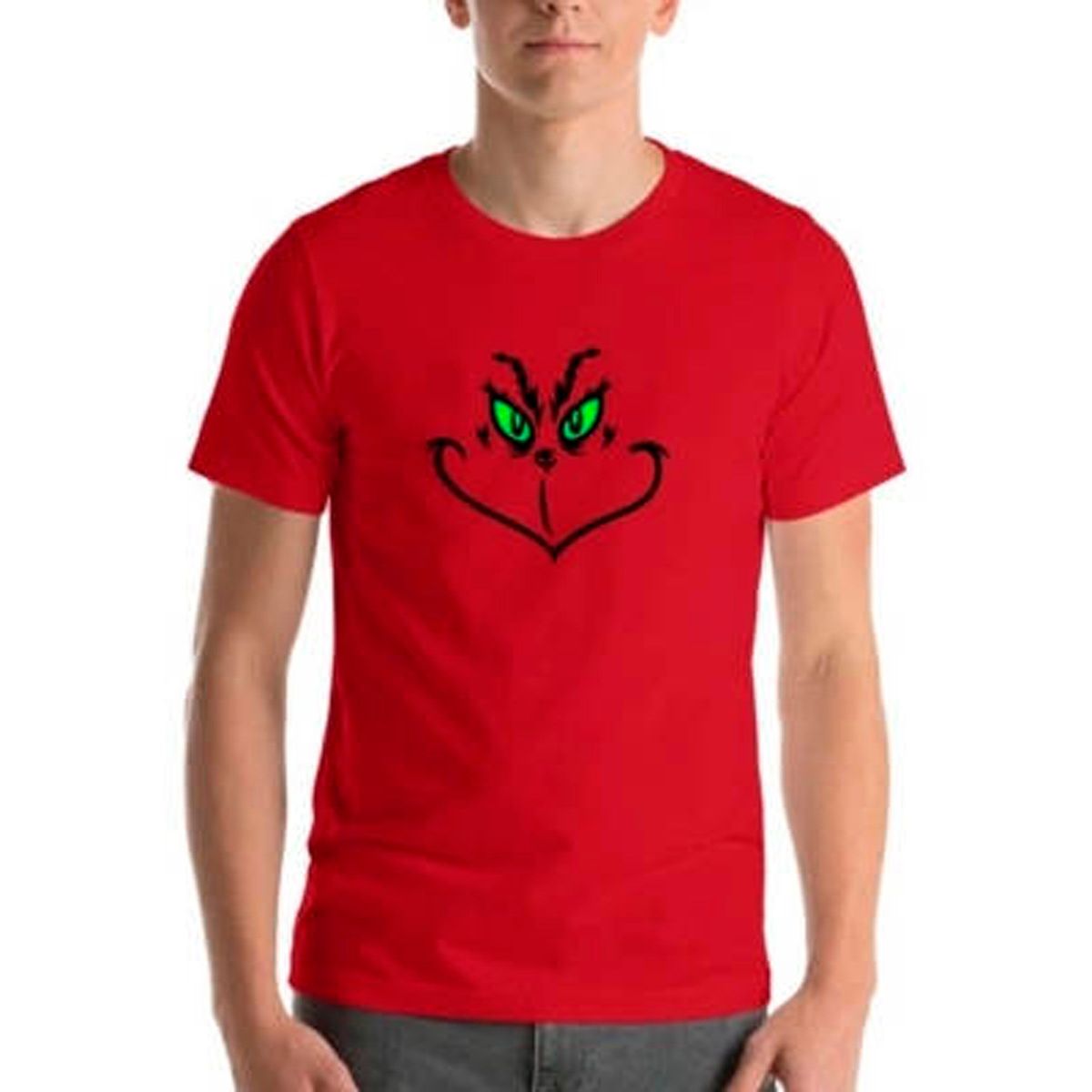 GENERICO - Polera Estampada Grinch Odia A Todos Adulto Niño