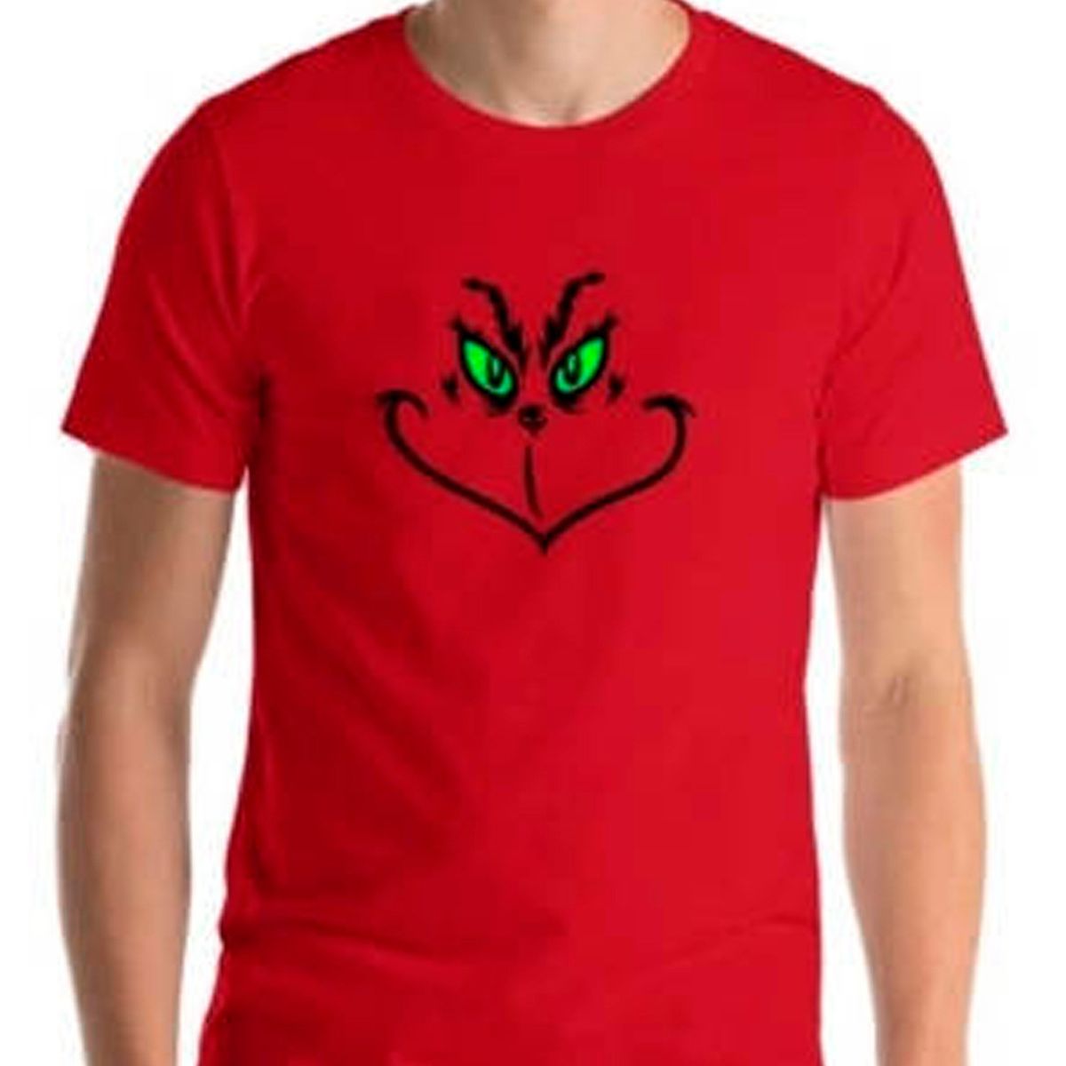 GENERICO - Polera Estampada Grinch Odia A Todos Adulto Niño