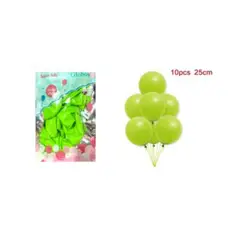 GENERICO - GLOBOS LATEX 25 CM 10 PCS