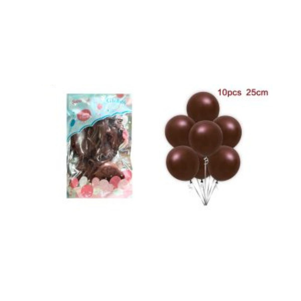 GENERICO - GLOBOS LATEX 25 CM 10 PCS