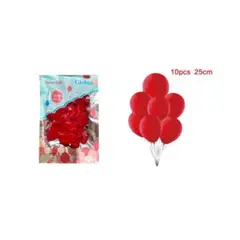 GENERICO - GLOBOS LATEX 25 CM 10 PCS