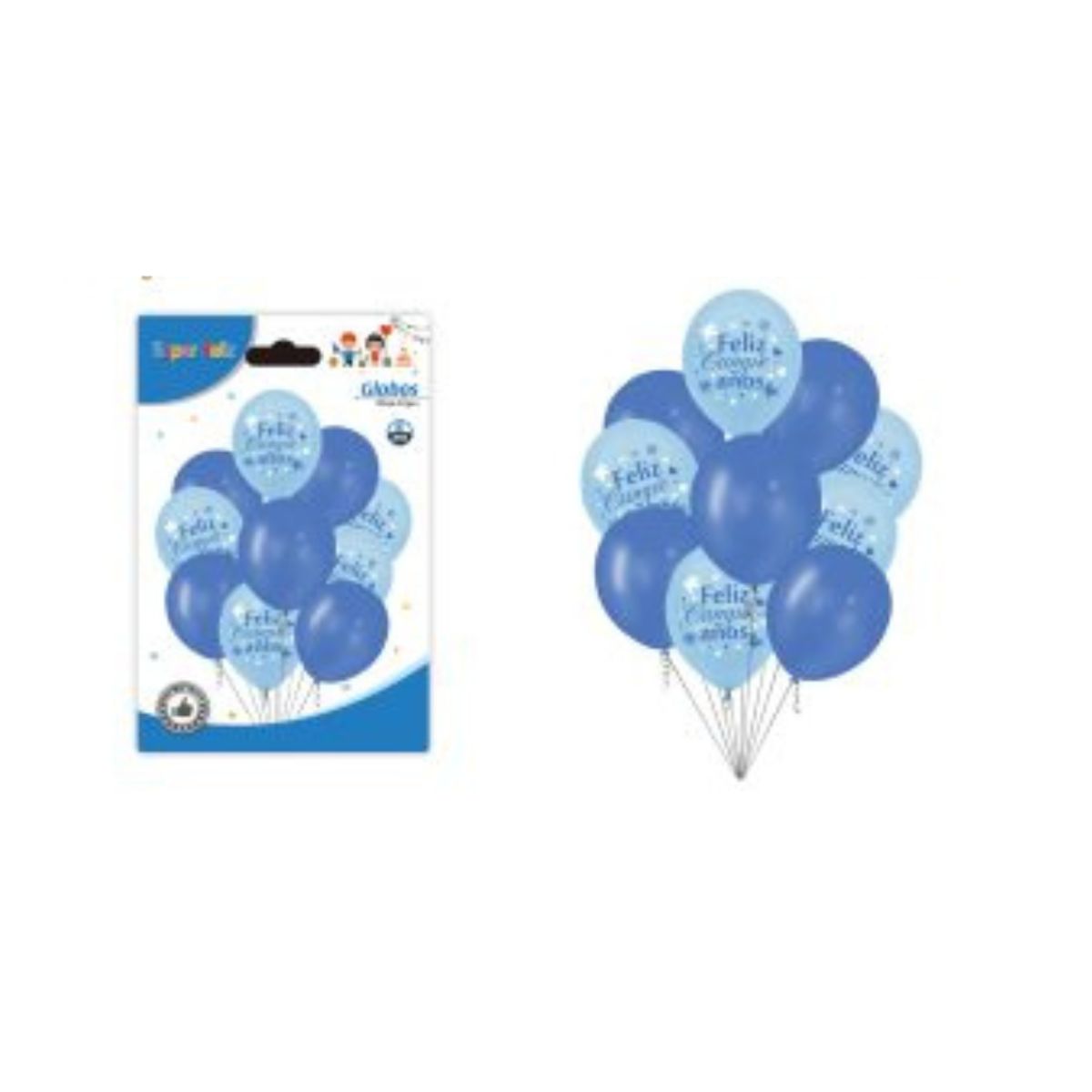 GENERICO - GLOBOS FELIZ CUMPLEAÑOS 30 CM 10 PCS