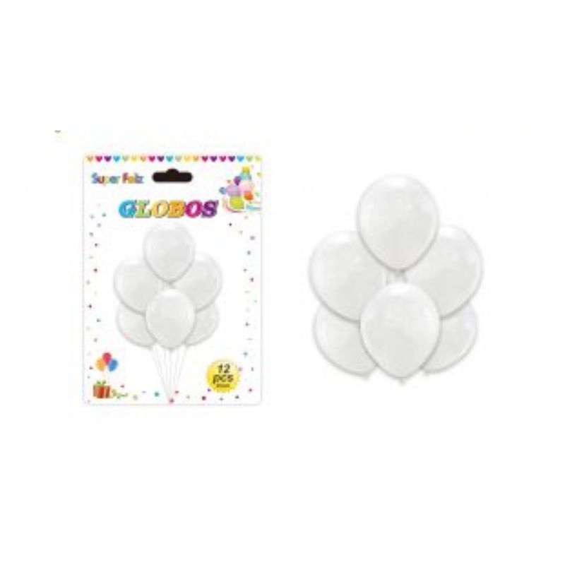 GENERICO - GLOBOS LATEX 25 CM 12 PCS