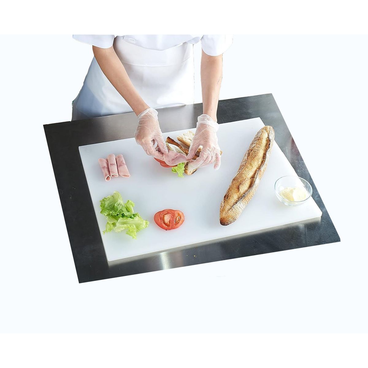 KUANGYE - Tabla De Corte Blanca Profesional 46 X 32 X 1.8cm