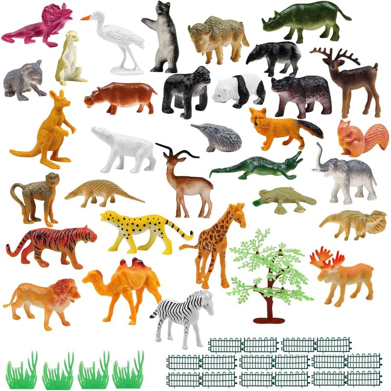 KUANGYE - Set Animales Salvajes Safari Figura Juguete Selva