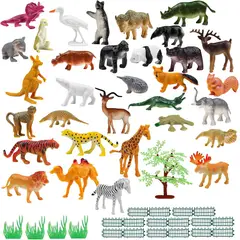 KUANGYE - Set Animales Salvajes Safari Figura Juguete Selva