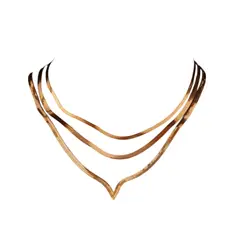 GENERICO - Collar 3 en 1Dorado cintas