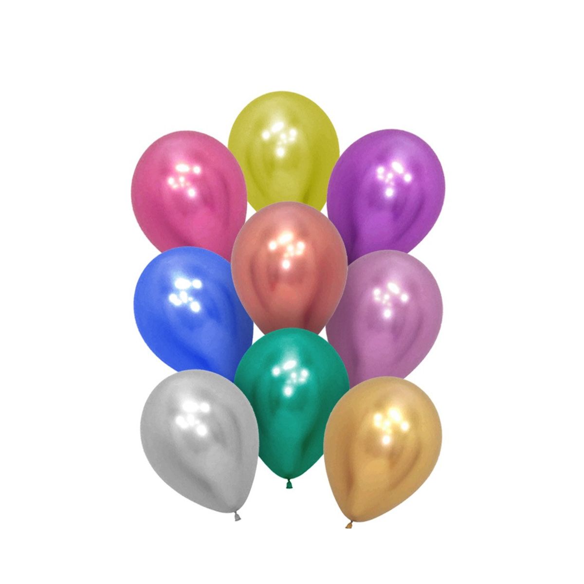 GENERICO - GLOBO 12 CHROME MIX X25 UNI