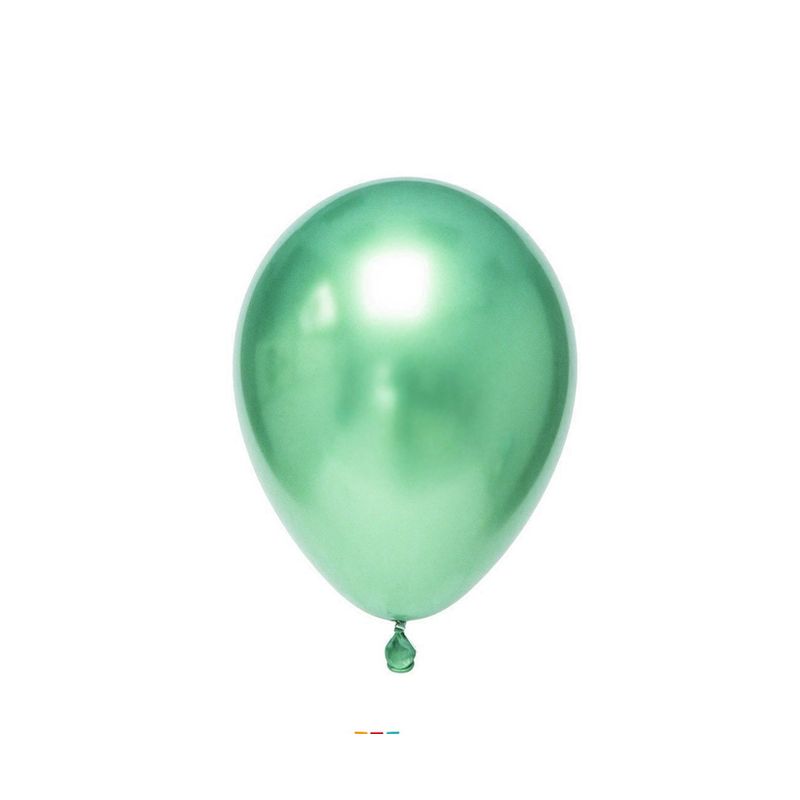GENERICO - GLOBO 5 CHROME VERDE X25 UNID