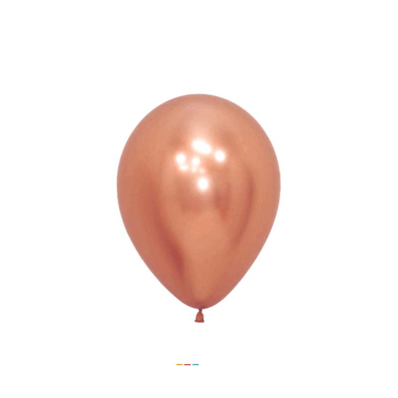 GENERICO - GLOBO 5 CHROME ROSE GOLD X25 UNID