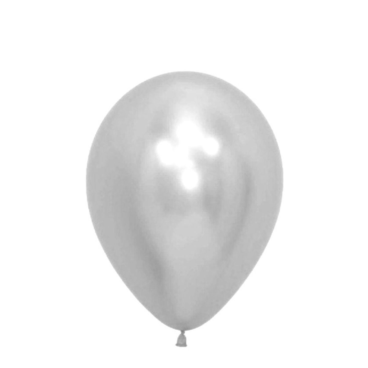 GENERICO - GLOBO 5 CHROME PLATEADO X25 UNID