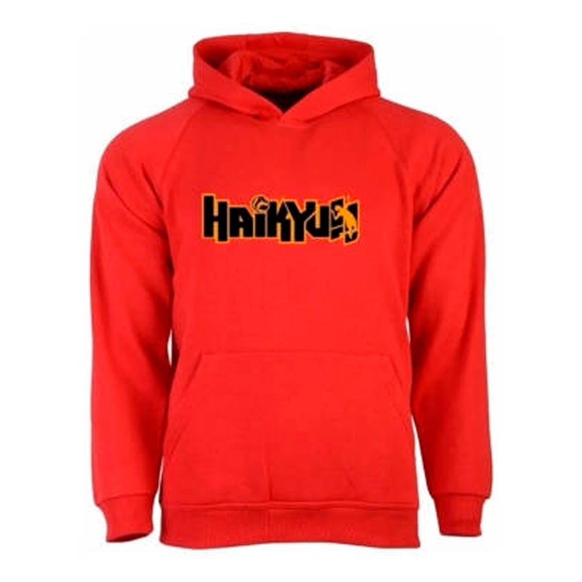 GENERICO - Poleron Haikyuu Logo Naranjo Anime Voleibol Hombre