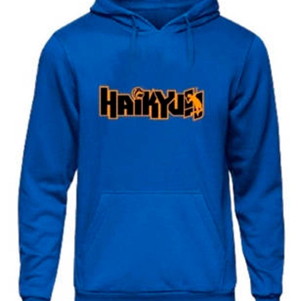 GENERICO - Poleron Haikyuu Logo Naranjo Anime Voleibol Hombre