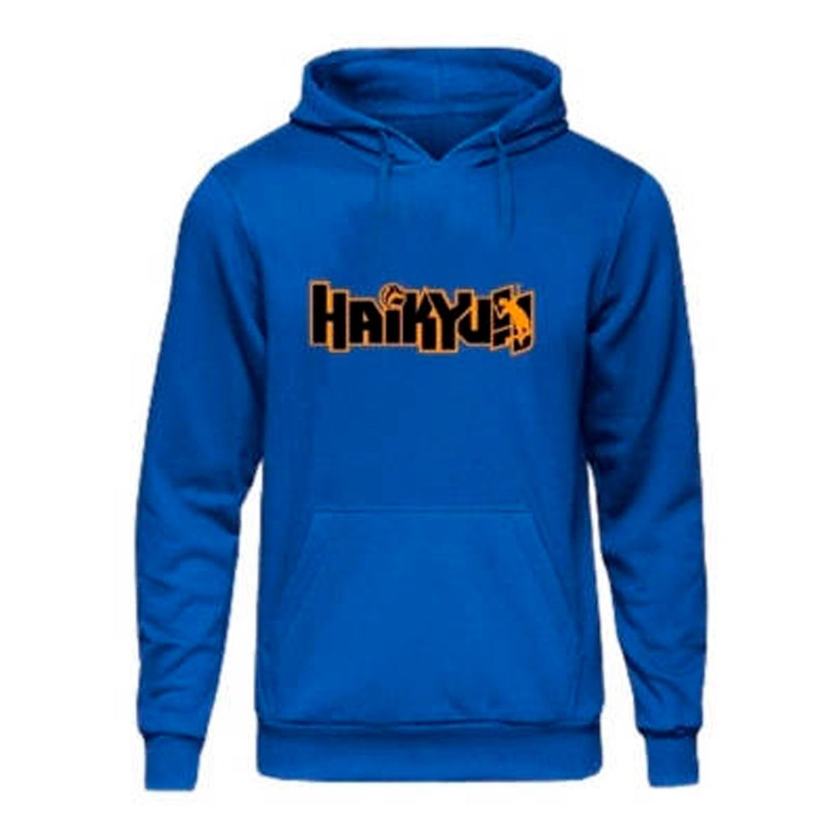 GENERICO - Poleron Haikyuu Logo Naranjo Anime Voleibol Hombre