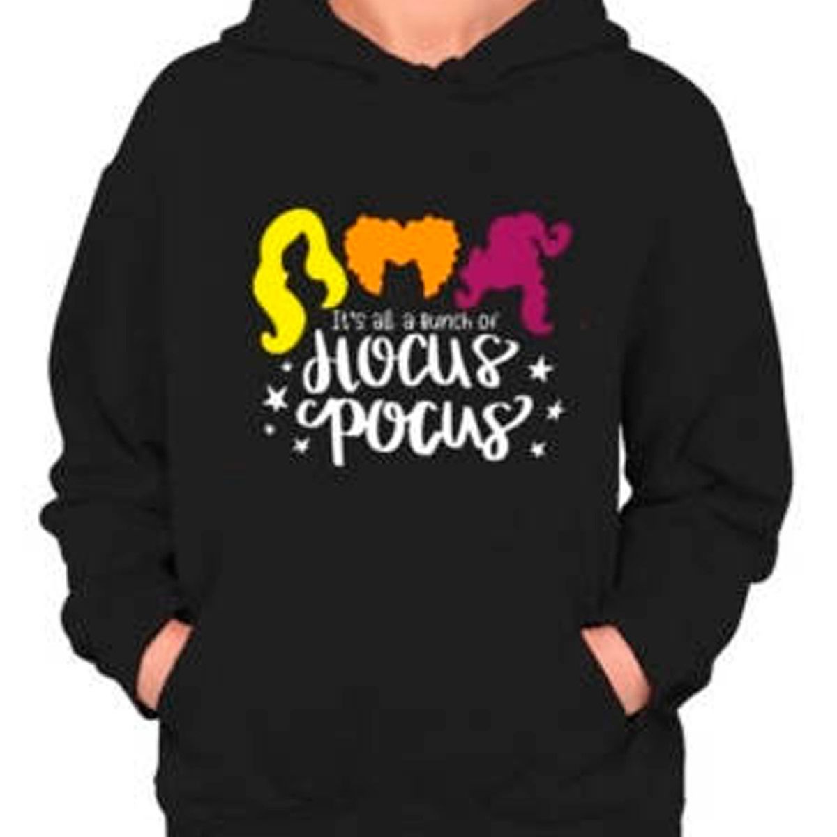 GENERICO - Poleron Halloween  Hocus Pocus Abracadabra Mujer