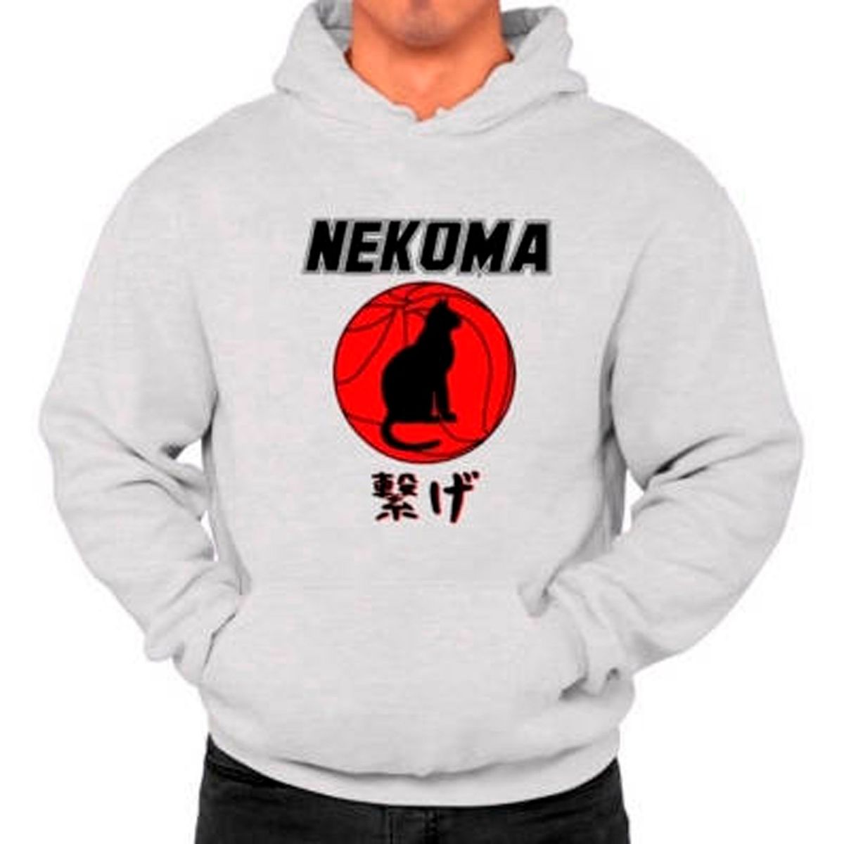GENERICO - Poleron Nekoma Logo Club Anime Voleibol Hombre