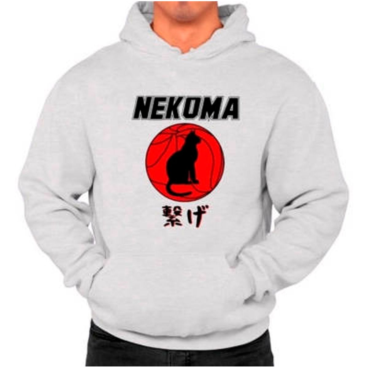 GENERICO - Poleron Nekoma Logo Club Anime Voleibol Hombre