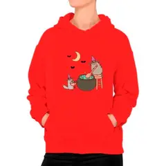 GENERICO - Poleron Diseño Halloween Gato Kawai