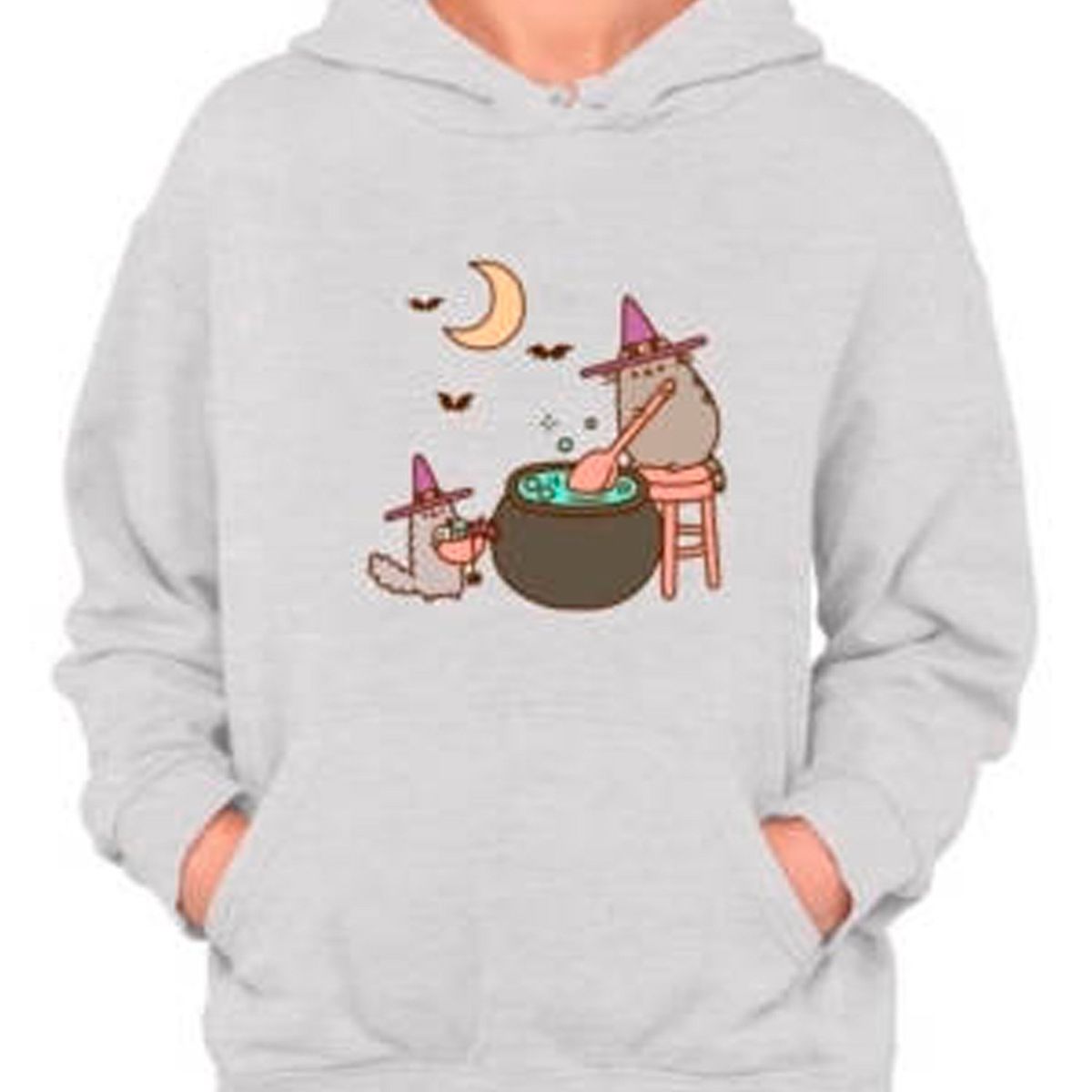 GENERICO - Poleron Diseño Halloween Gato Kawai