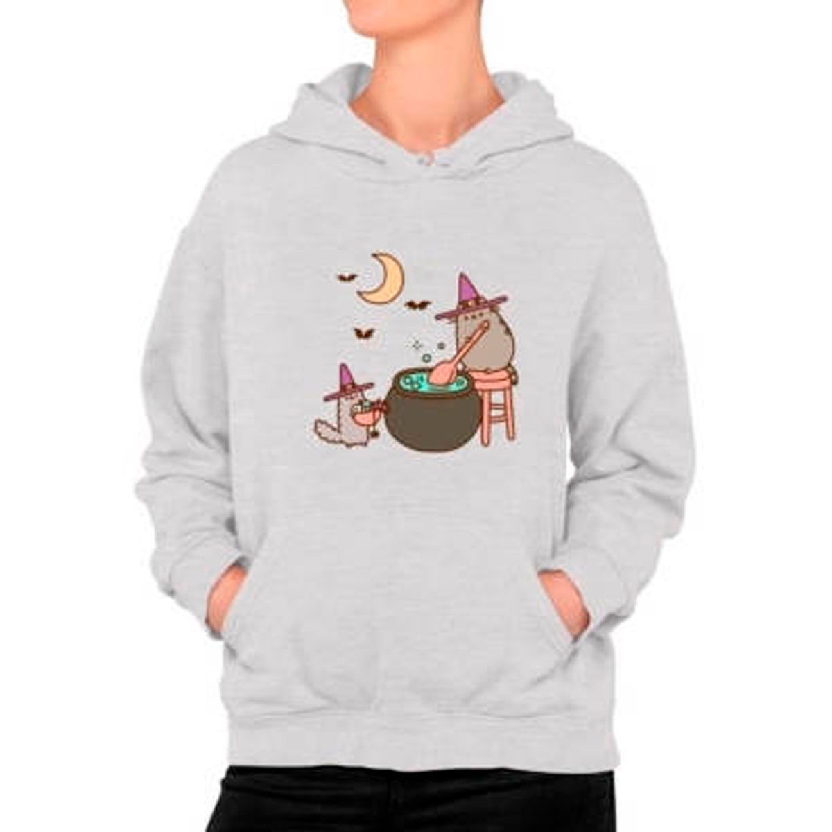 GENERICO - Poleron Diseño Halloween Gato Kawai