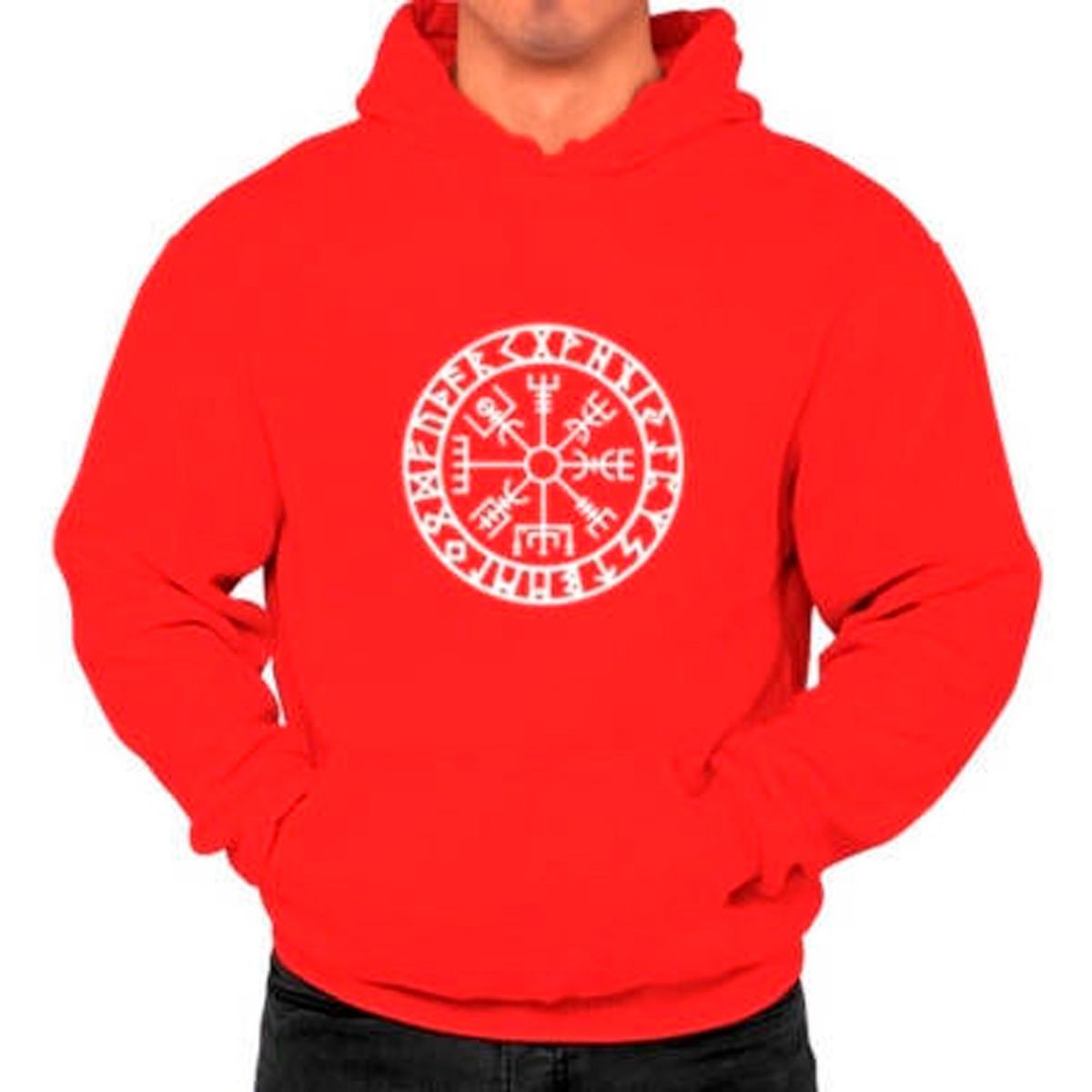 GENERICO - Poleron Sello Valhalla Vikingos Moda Hombre