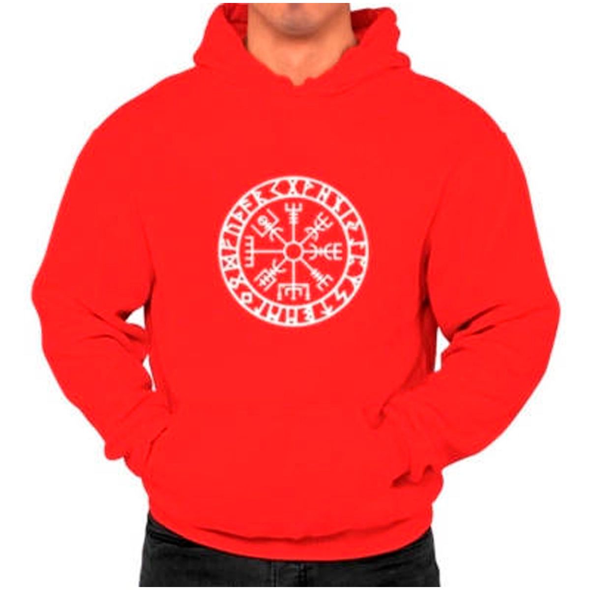 GENERICO - Poleron Sello Valhalla Vikingos Moda Hombre