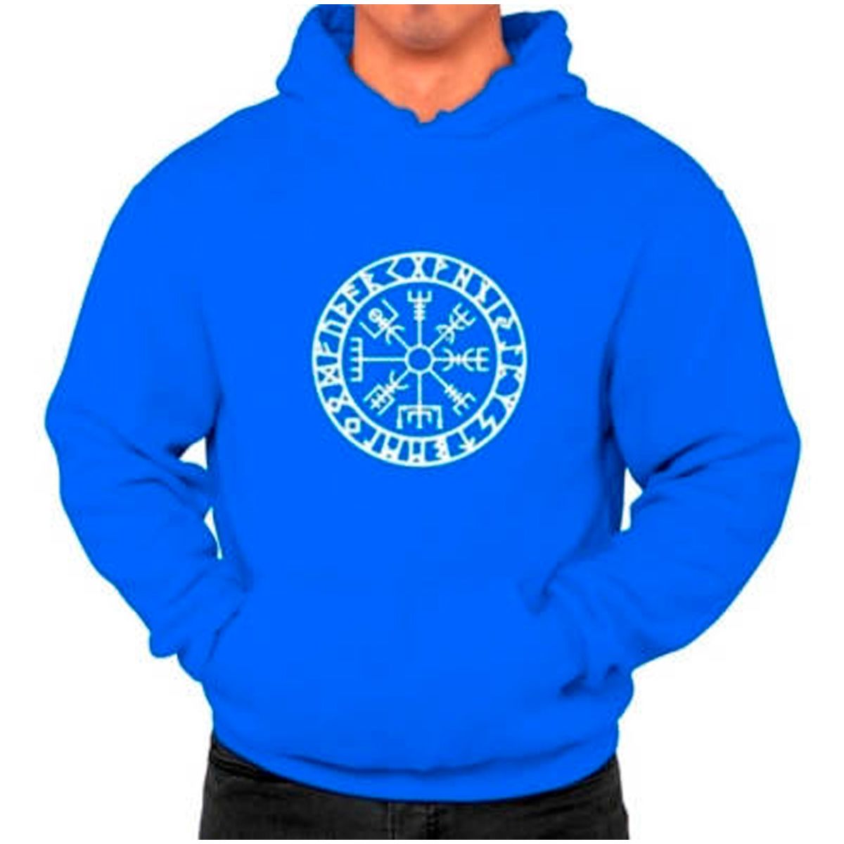 GENERICO - Poleron Sello Valhalla Vikingos Moda Hombre