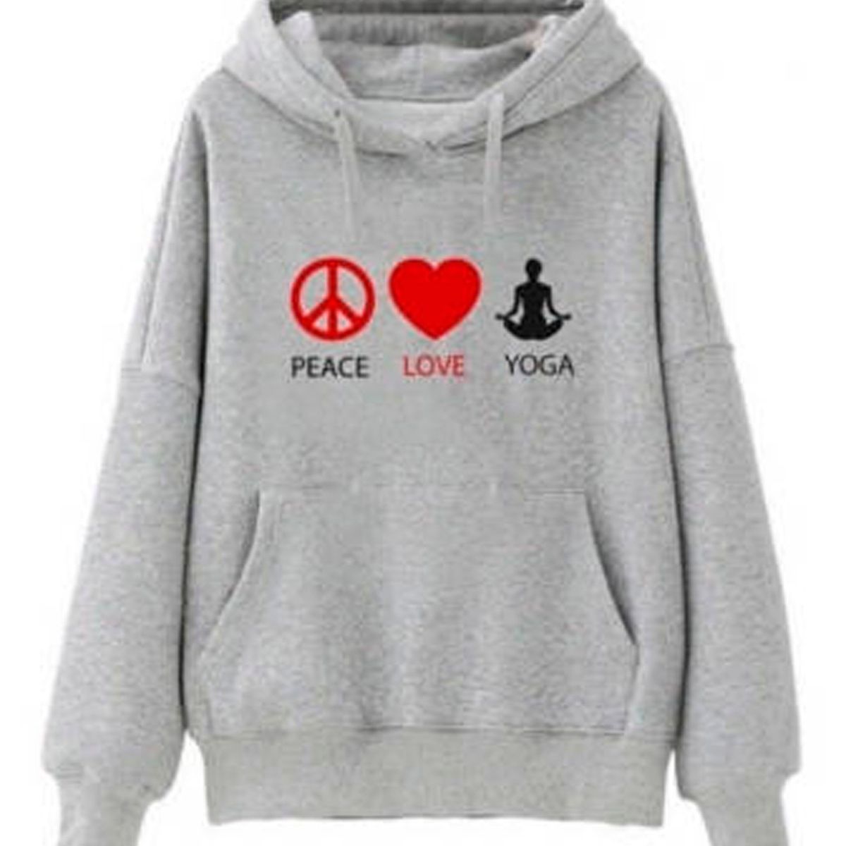 GENERICO - Poleron Yoga  Peace Love Yoga Moda Mujer