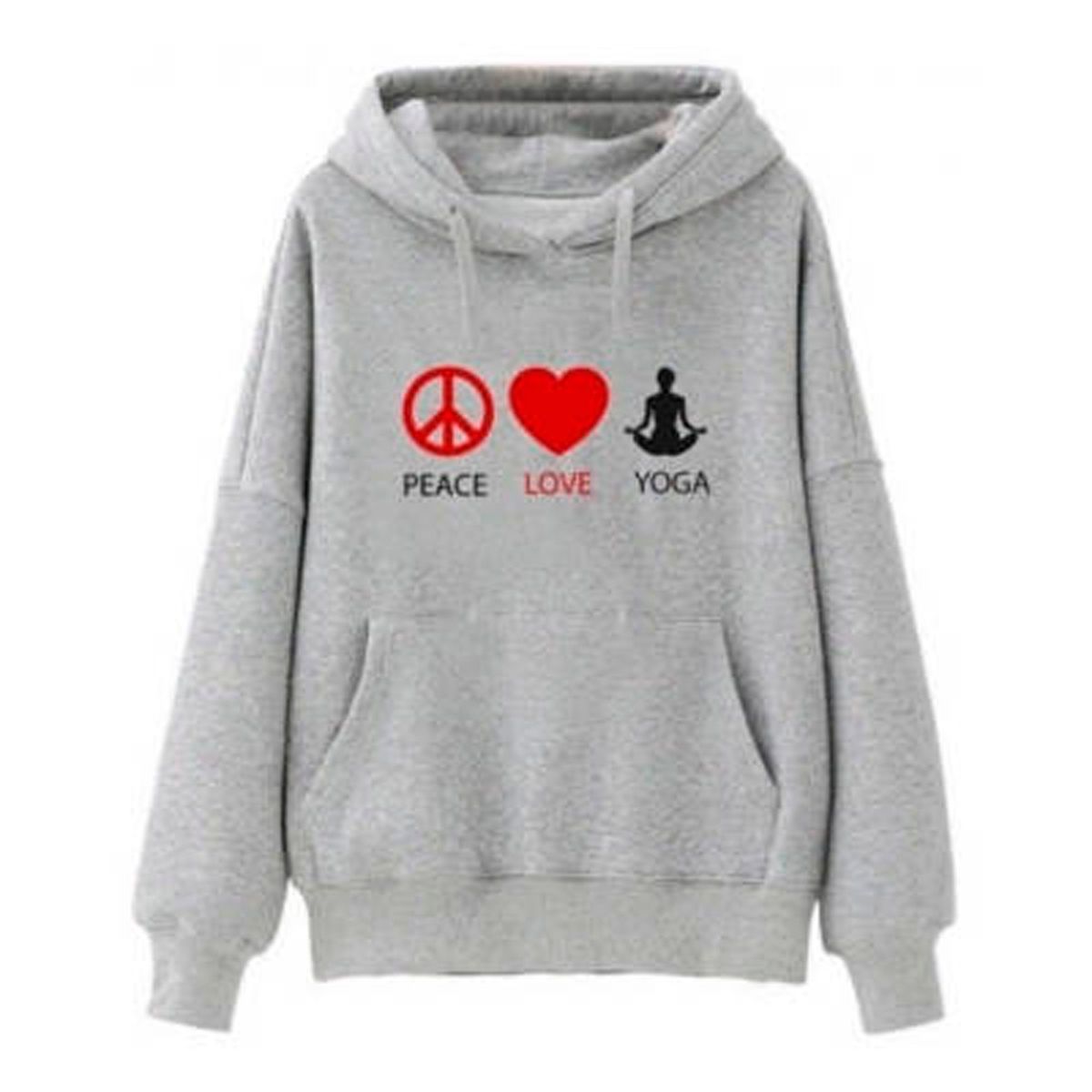 GENERICO - Poleron Yoga  Peace Love Yoga Moda Mujer