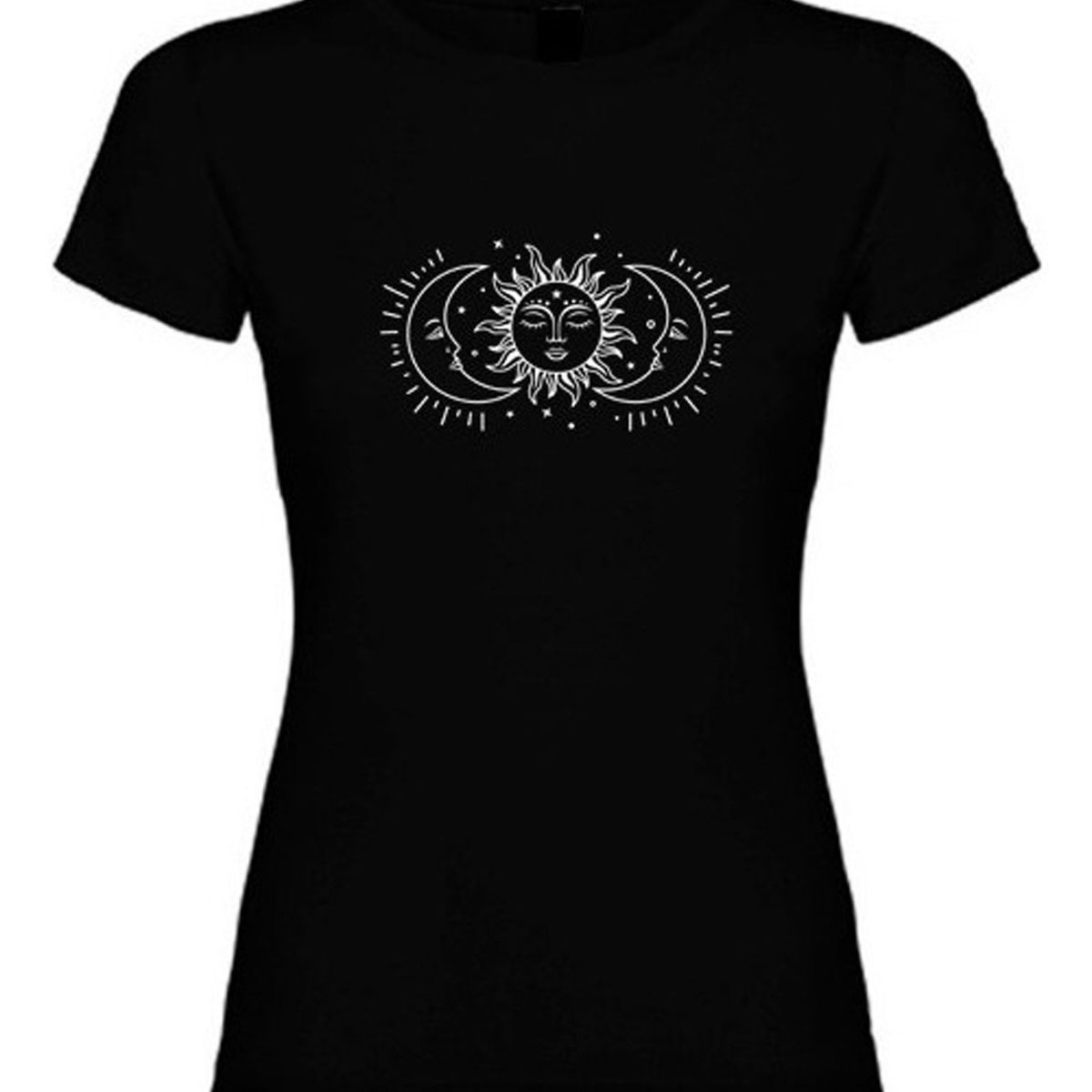 GENERICO - Polera Sol Y Lunas Misticas Moda Mujer