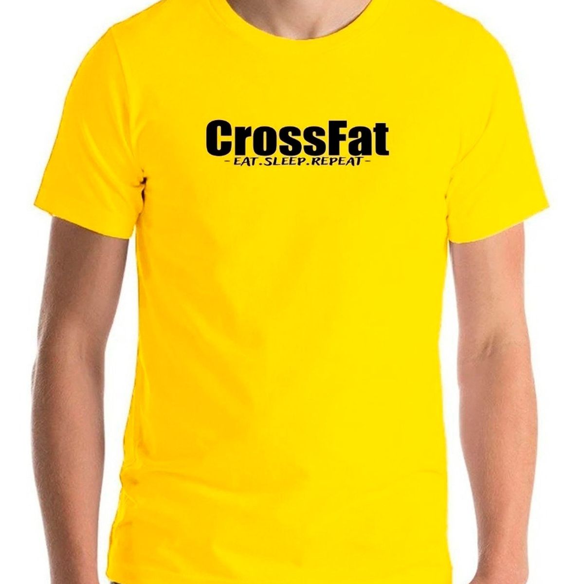 GENERICO - Polera Crossfat  Comer Dormir Repetir  Crossfit Funny  Relax
