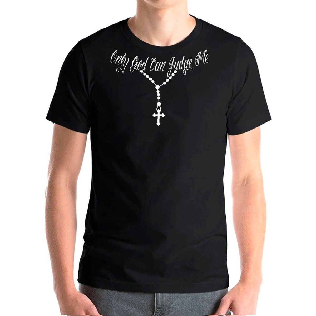 GENERICO - Polera Solo Dios Podra Juzgarme Adulto Niño Only God Can Jud