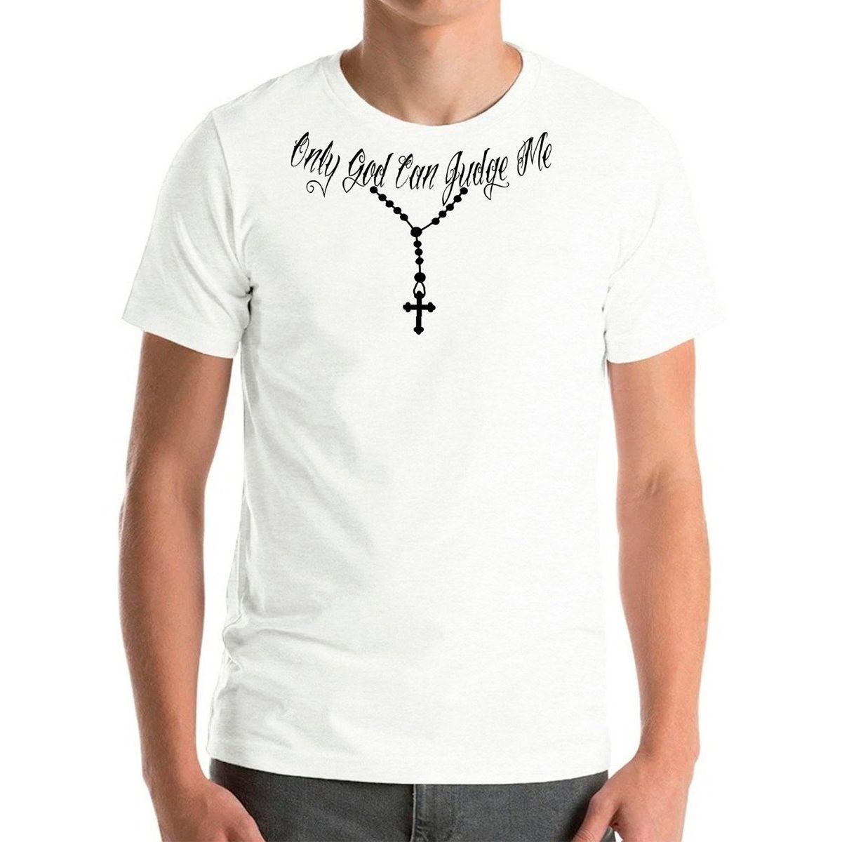 GENERICO - Polera Solo Dios Podra Juzgarme Adulto Niño Only God Can Jud