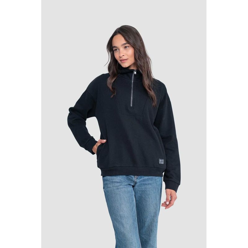 KAYA UNITE - Polerón Mujer Murta Black