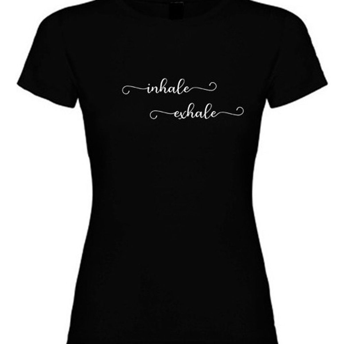 GENERICO - Polera Inhale Exhale Meditacion Yoga Moda Mujer