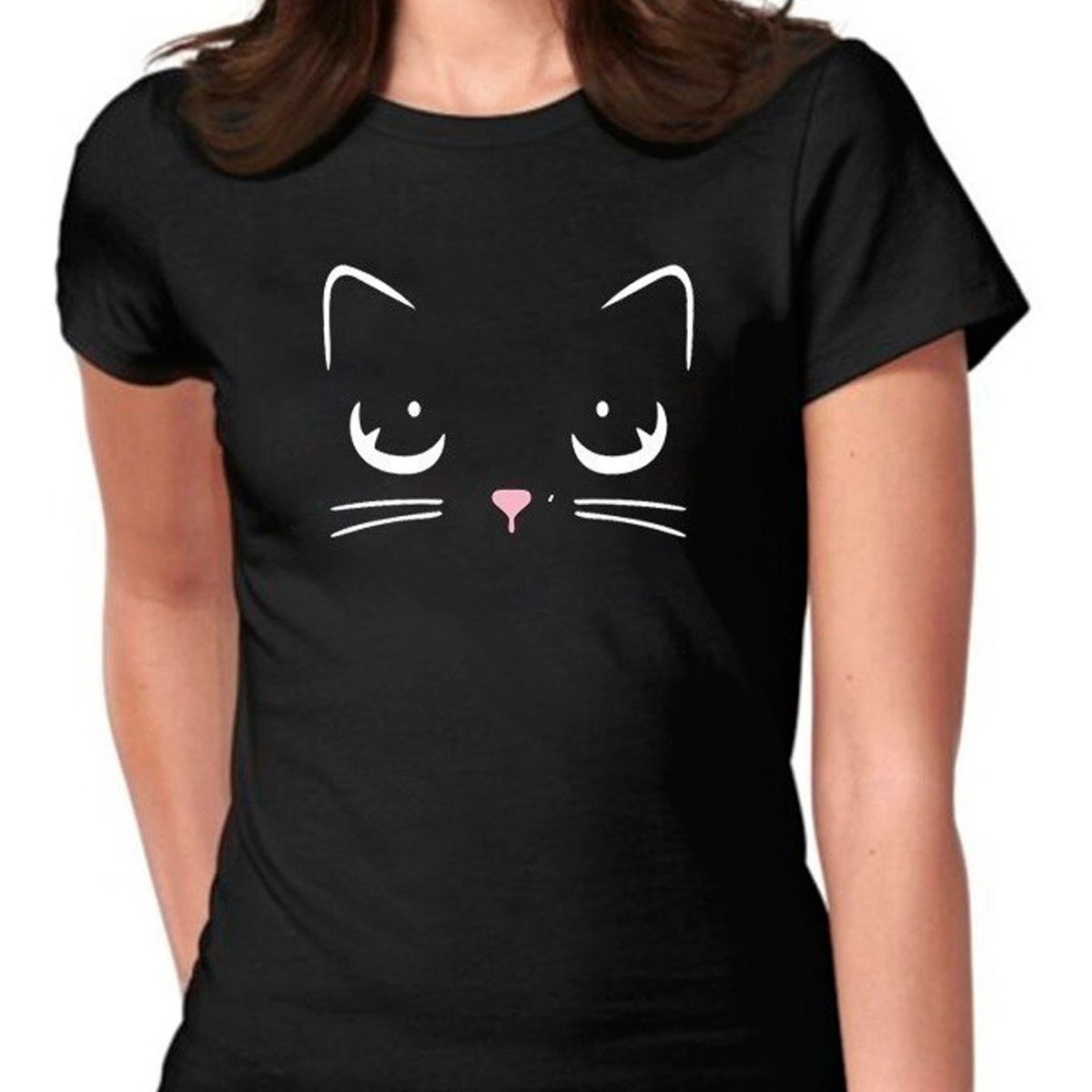 GENERICO - Polera Gato Gatito Ojos Lindos  Moda Mujer