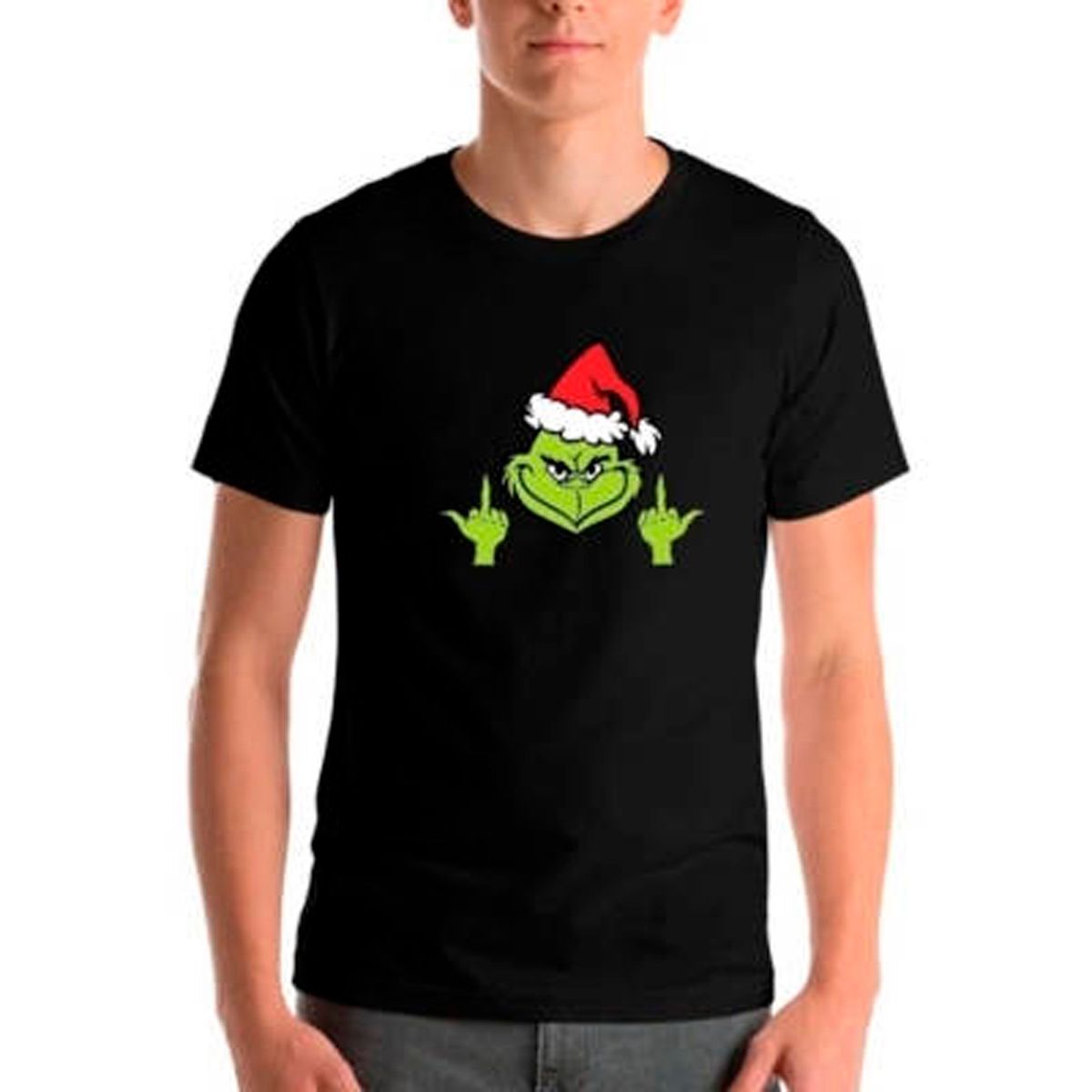 GENERICO - Polera Navidad Grinch Dedos Pascuas Unisex Moda