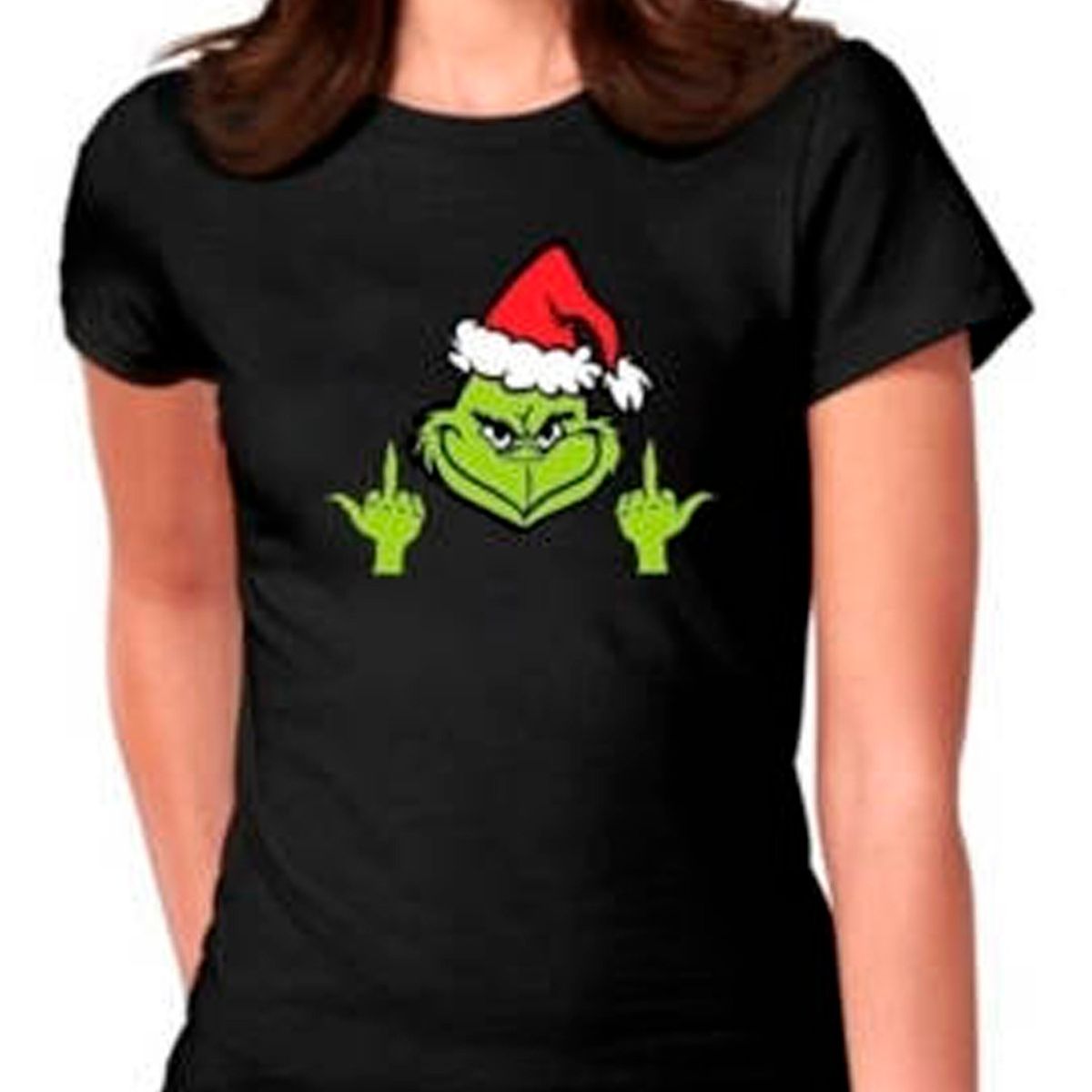 GENERICO - Polera Navidad Grinch Dedos Pascuas Unisex Moda